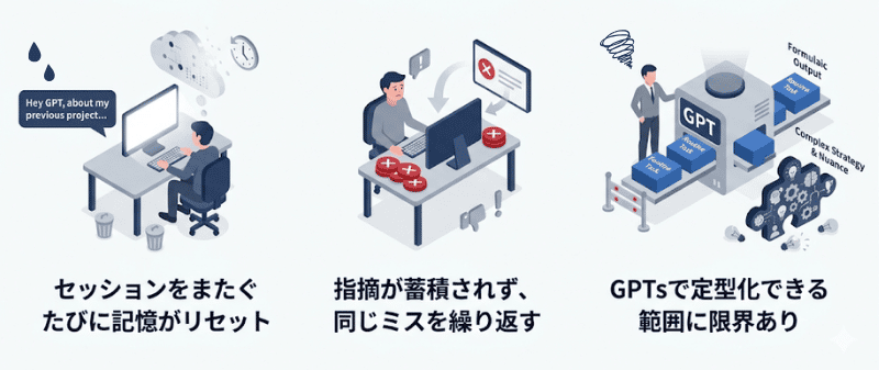 ChatGPTを使い続けると感じる３つの壁